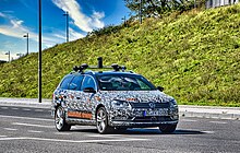 Erprobungsfahrzeug (Passat Variant) der fka GmbH für das automatisierte Fahren