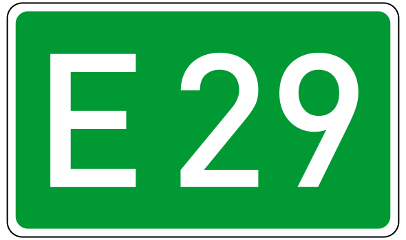 File:European Road 29 number DE.svg