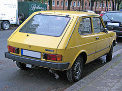 Fiat 127 segunda serie 3p. Vista posterior