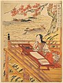 Fidelity (Shin), depicted as Murasaki Shikibu, from the series Five Cardinal Virtues, c. 1767, by Suzuki Harunobu - Art Institute of Chicago - DSC00256.JPG