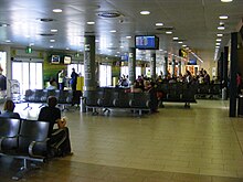 Departure area at Florence Airport