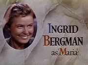 Ingrid Bergman spiller Maria