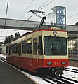 Forchbahn treinstel van het type Be: 57 op 3 januari 2006 te Forch