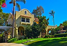 The historic Frank A. Forster House, a Mission Revival estate built by the grandson of Don Juan Forster. Frank A. Forster House (cropped).JPG