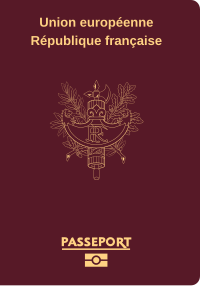 A French passport French Passport Cover.svg