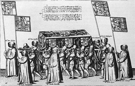 The funeral of Sir Philip Sidney, 1586