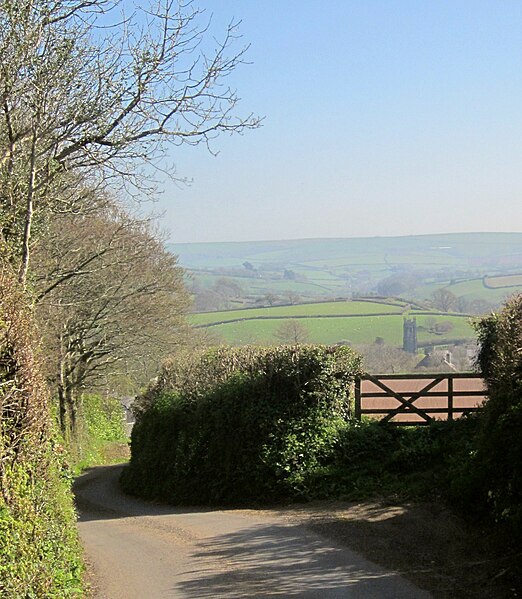 File:Gateway with view over Harberton - geograph.org.uk - 3941404.jpg