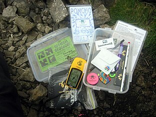 Geocache opened