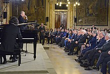 Concert at the Quirinal Palace in the presence of the President of the Italian Republic Sergio Mattarella on the occasion of the National Memorial Day of the Exiles and Foibe in 2015 Giorno del ricordo 2015.jpg