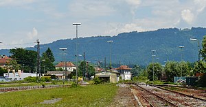 Track systems of the Lindau-Reutin train station in 2012