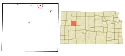 Gove County Kansas Incorporated and Unincorporated areas Park Highlighted.svg