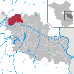 Läget för kommunen Grünheide (Mark) i Landkreis Oder-Spree