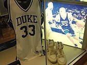 Grant Hill's #33 was retired by Duke in 1994 Grant Hill's Converses (6544394557).jpg