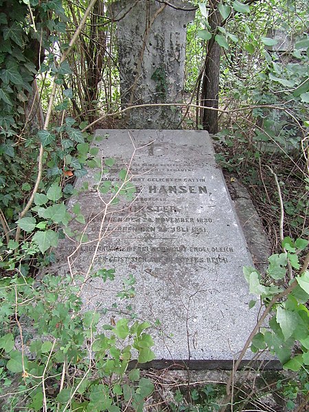 File:Grave of Sophie Hansen (née Förster) – St. Marx Cemetery, 2016 (I).jpg