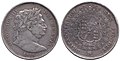 1816 George III Half Crown Silbermünze.