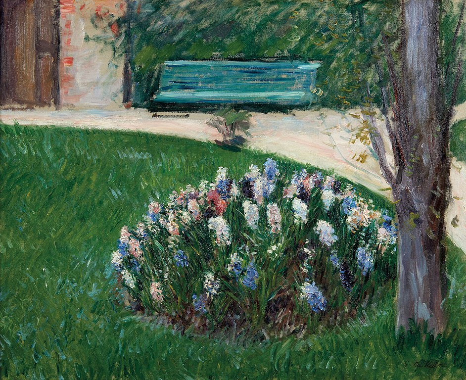 Fichier:Gustave Caillebotte - Massif de jacinthes, jardin du  Petit-Gennevilliers (B 419).jpg — Wikipédia