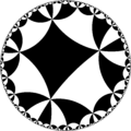 Regular tiling of hyperbolic plane, {4,8}