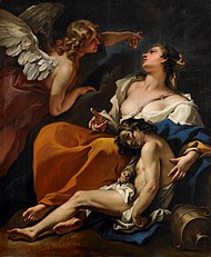 Hagar a Ishmael zachráněni andělem - Sebastiano Ricci.jpg
