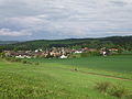 Blick auf Heimerode vom Flöteberg