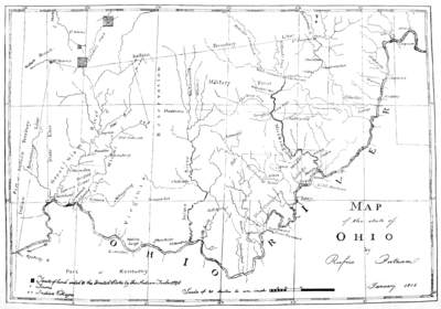 Putnam's Map of the Ohio River and Settlements (1804)