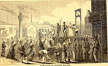 Madame Roland kivégzése 1793, november 8-án
