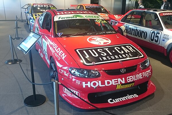 The winning car, pictured in 2018 in its 2003 Bathurst 24 Hour colours.