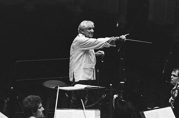 Leonard Bernstein conducting the Royal Concertgebouw Orchestra in 1985