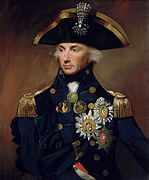 Horatio Nelson met een chelengk