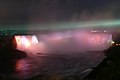 Horseshoe Falls at night