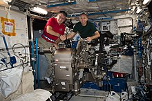 Bresnik(right) pictured with Paolo Nespoli in the Columbus module ISS-52 Paolo Nespoli and Randy Bresnik work in the Columbus module.jpg