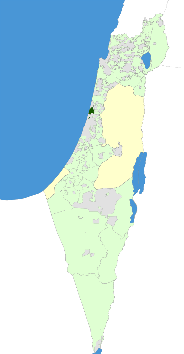 Israel Map - Hof HaSharon Regional Council.svg