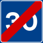 Italian traffic signs - fine speed consigliata 30.svg