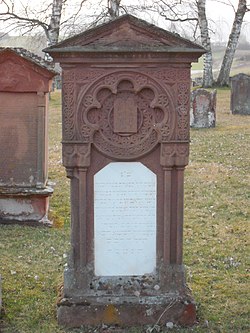 Maurischer Grabstein auf dem Judenfriedhof