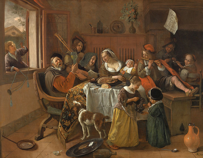 File:Jan Havicksz. Steen - Het vrolijke huisgezin - Google Art Project.jpg