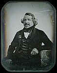 Louis Jacques Mandé Daguerre, Daguerreotypie erstellt von Jean-Babtiste Sabarier-Blot, 1844