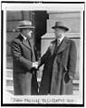 John Philip Hill (left), outgoing congressional "wet" leader congratulating Rep. John C. Linthicum of Md., who was elected to succeed him as "wet" leader LCCN94508195.jpg