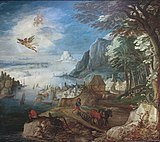Joos de Momper, Landscape with the Fall of Icarus