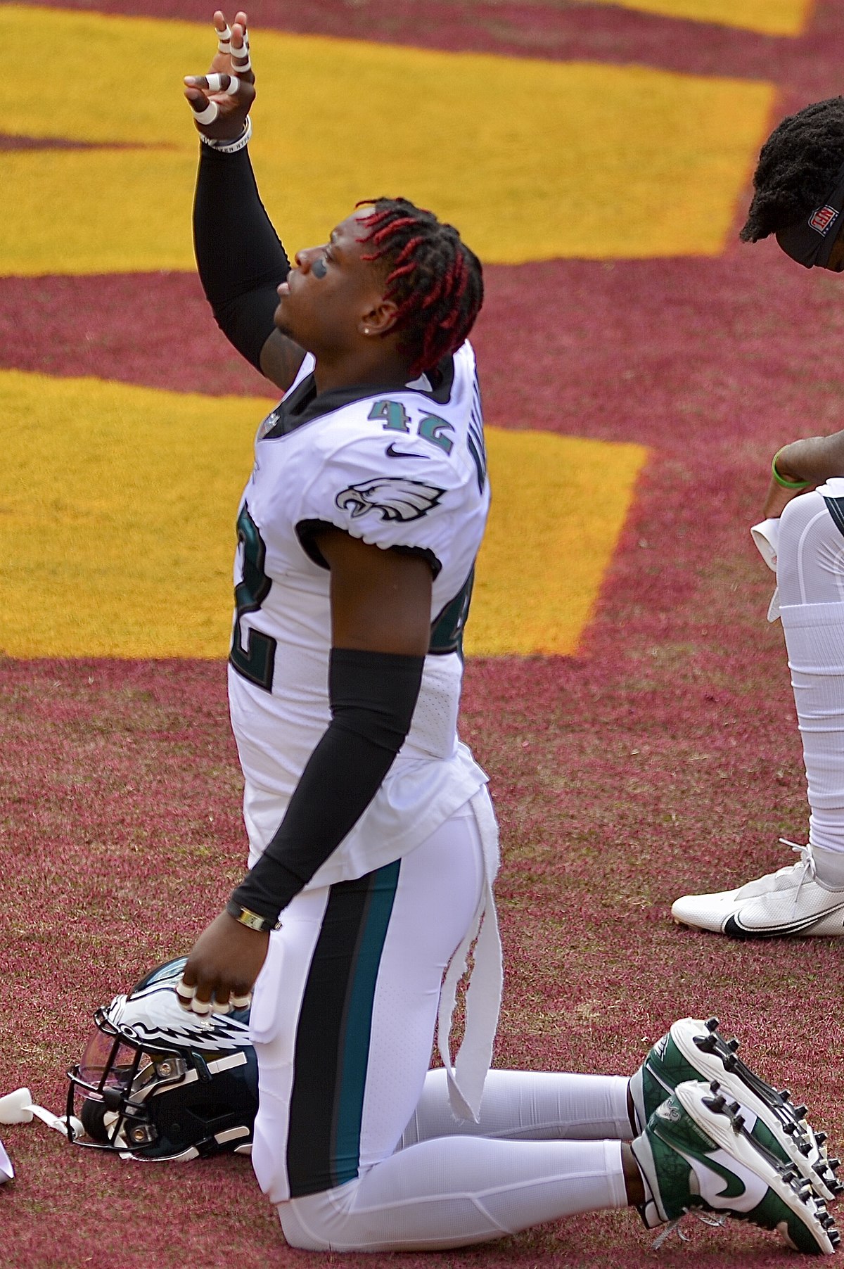 Eagles rookie K'Von Wallace now has a giant eagle tattoo on his back -  Bleeding Green Nation