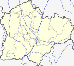 Map showing the location of Šušvė Landscape Sanctuary