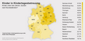 Kinder unter drei Jahren in Tagesbetreuung, Quoten nach Bundesländern