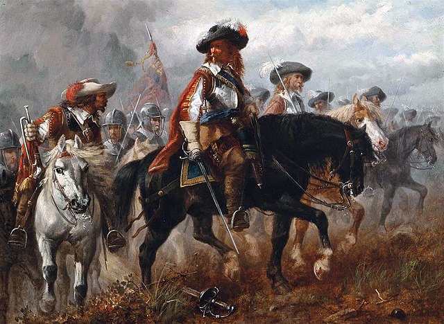 King Charles I and Prince Rupert before the Battle of Naseby