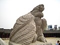 한국어: 경복궁의 해태상 English: Haetae statue, a guardian statue against disaster and prejudice in Gyeongbokgung.