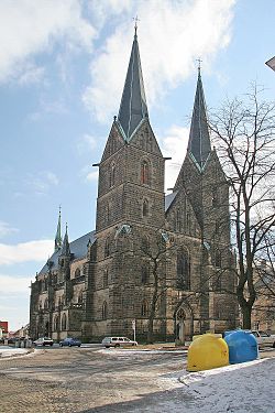 Kostel sv. Vavřince od SZ