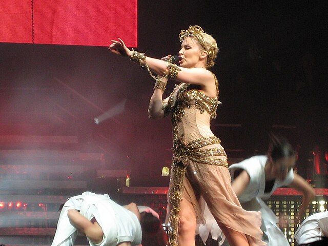 Minogue performing Too Far