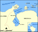 Artiklar: Maracaibosjön, Venezuelabukten (Bearbetning, översättning och i artiklarna ersättning av fil:Lake_Maracaibo_map-fr.svg.)