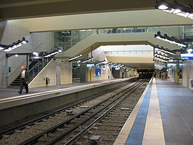 Los andenes de la estación.