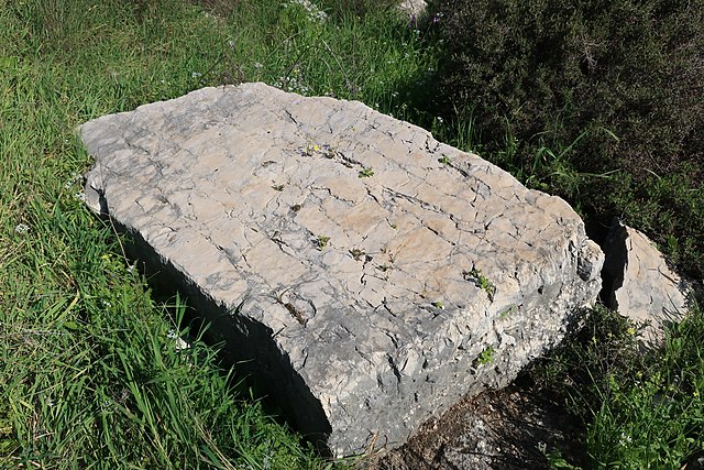 Limestone block of stone