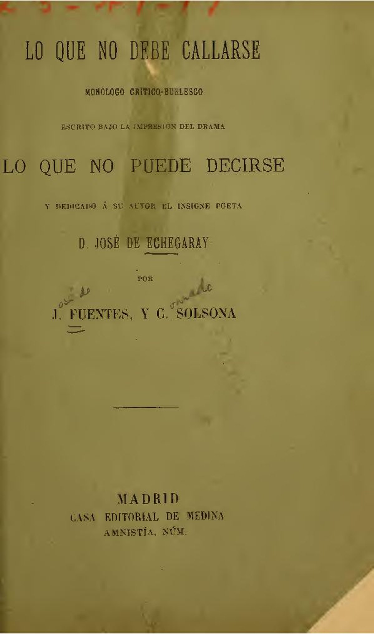 File Lo Que No Debe Callarse Monologo Critico Burlesco Ia Loquenodebecalla00fuen Pdf Wikimedia Commons