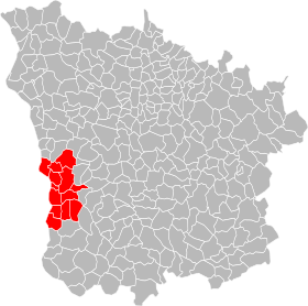 Localisation de Communauté d'agglomération de Nevers