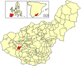 Kaart van Ventas de Huelma